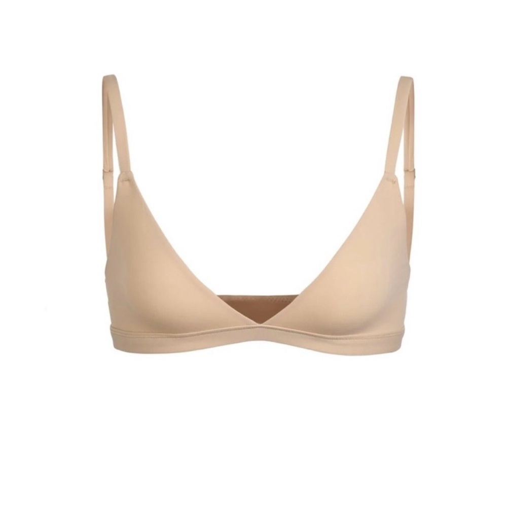 Skims Fits Everybody Triangle Bralette Size Small Tan